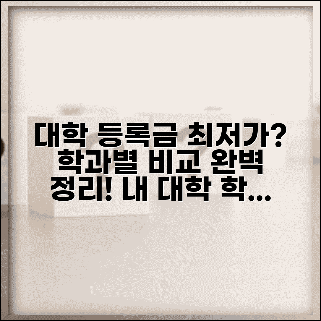 대학 등록금 비교표 | 대학교별 등록금 학과별