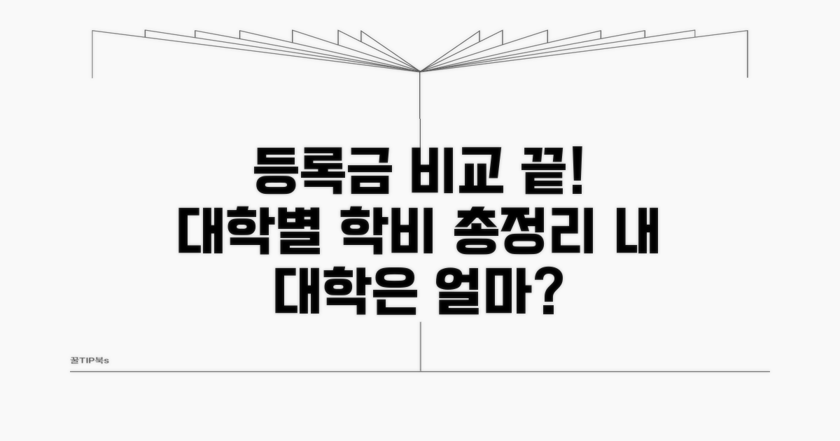 대학교별 등록금 한눈에 비교