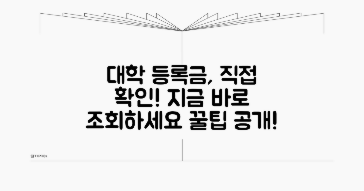 내 대학 등록금 직접 조회 방법