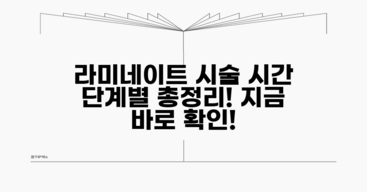 라미네이트 시술 과정 단계별 소요 시간