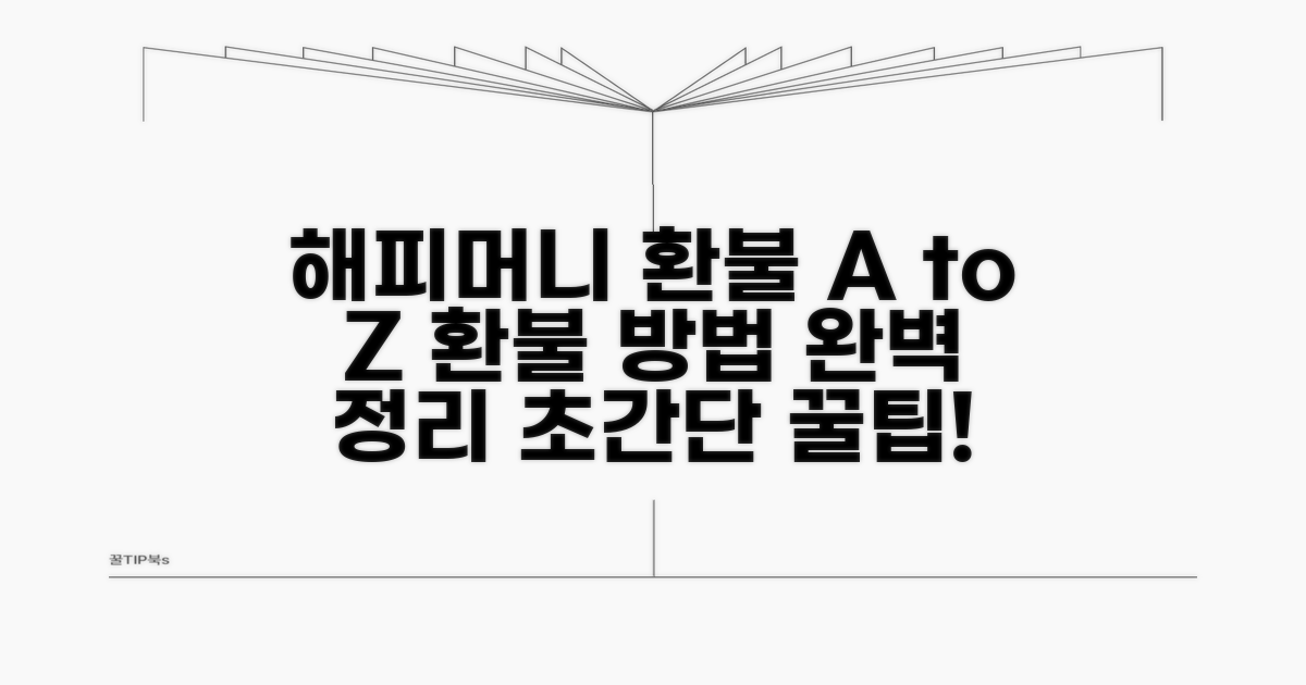 해피머니 환불 방법 총정리