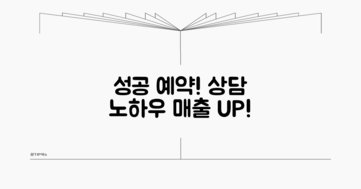 성공적인 예약 및 상담 노하우
