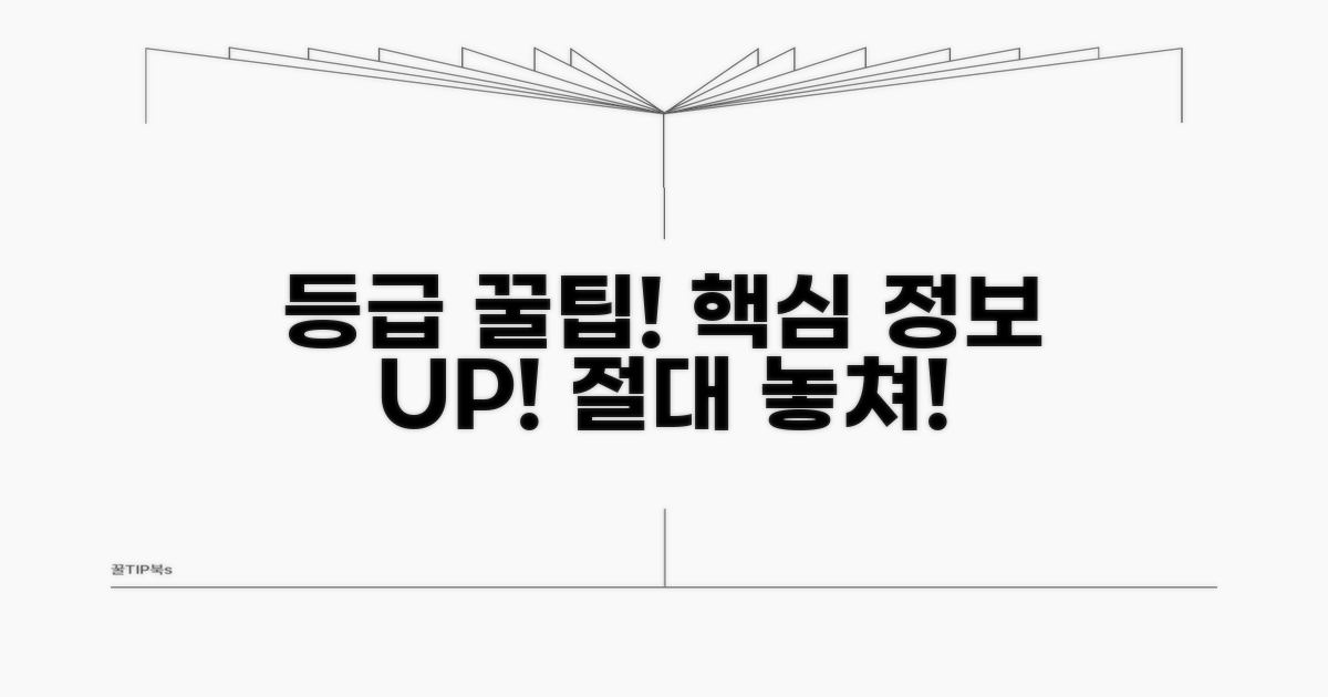 등급 활용 꿀팁과 추가 정보