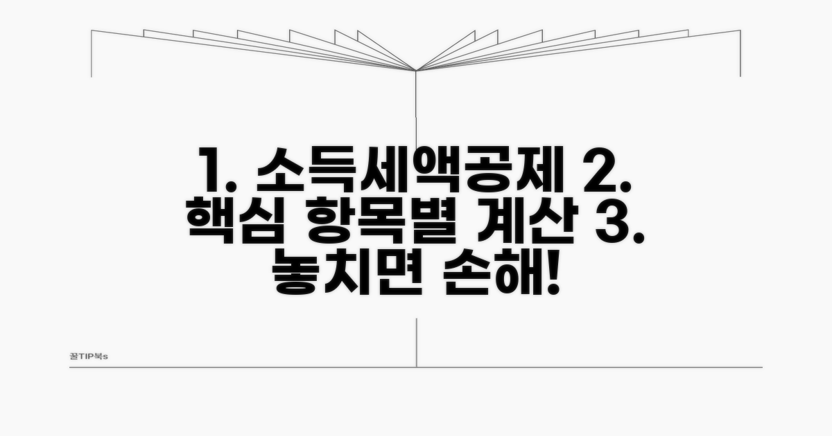 소득공제, 세액공제 항목별 계산