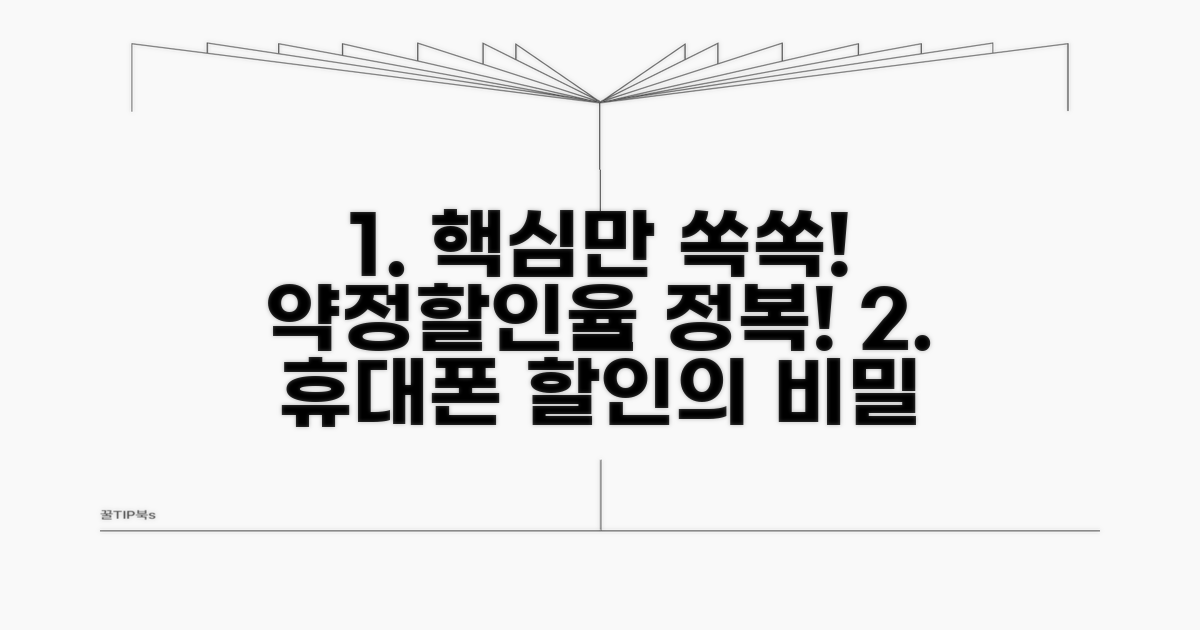 휴대폰 약정할인율, 이것만 알면 끝!
