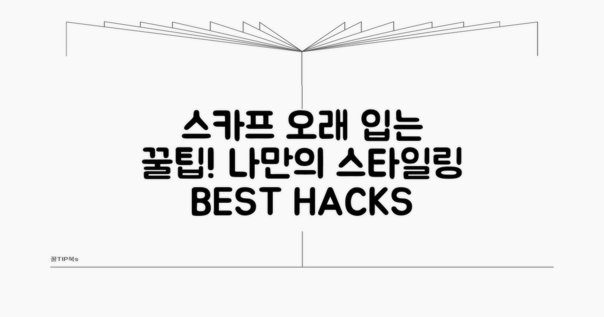 나만의 스카프 오래 입는 비결