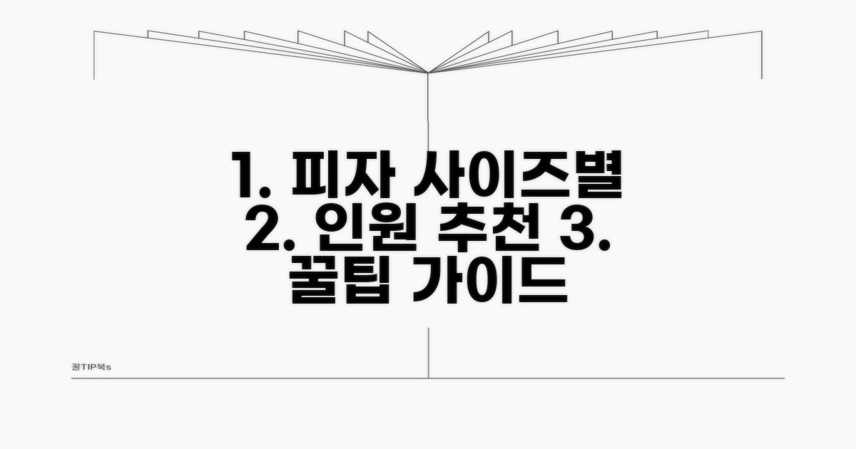 피자 사이즈별 인원 추천 가이드