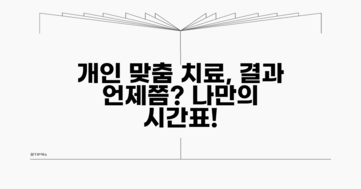 개인 맞춤 치료 효과 발현 시기