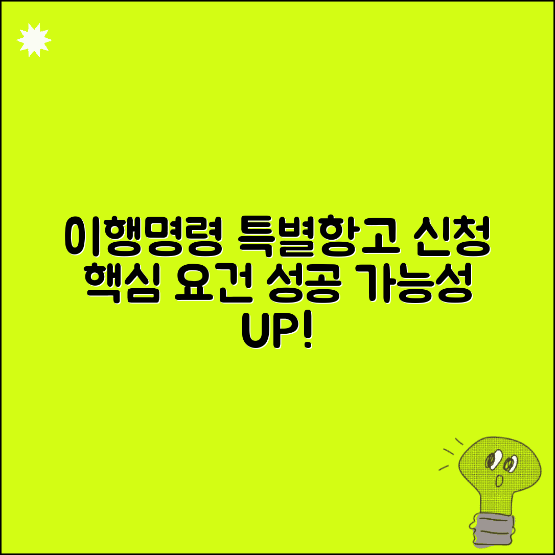 이행명령 특별항고 요건 | 이행명령 특별항고 신청 조건 및 절차