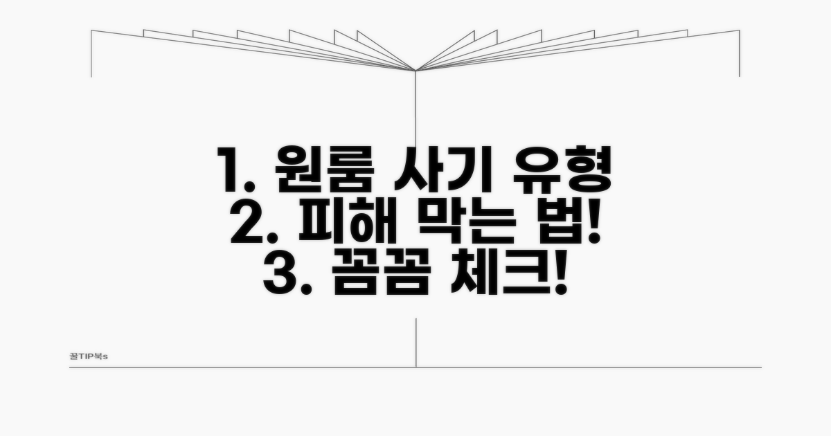 원룸 사기 유형과 특징 분석