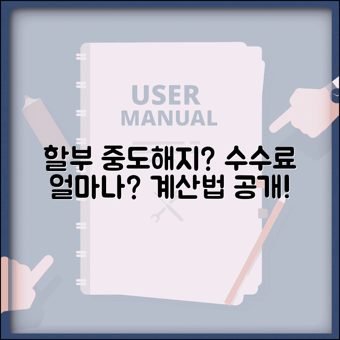 신용카드 할부 중도해지하면 수수료 얼마나 나오나요 | 할부중도해지 | 해지수수료 | 계산법