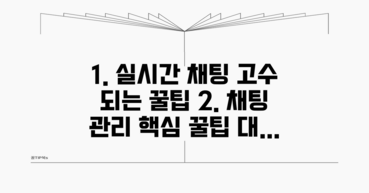 실시간 채팅 관리 꿀팁 모음