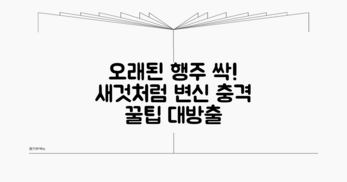 오래된 행주, 새것처럼 살리는 꿀팁