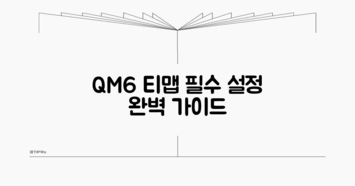 티맵 QM6 설정 완벽 가이드