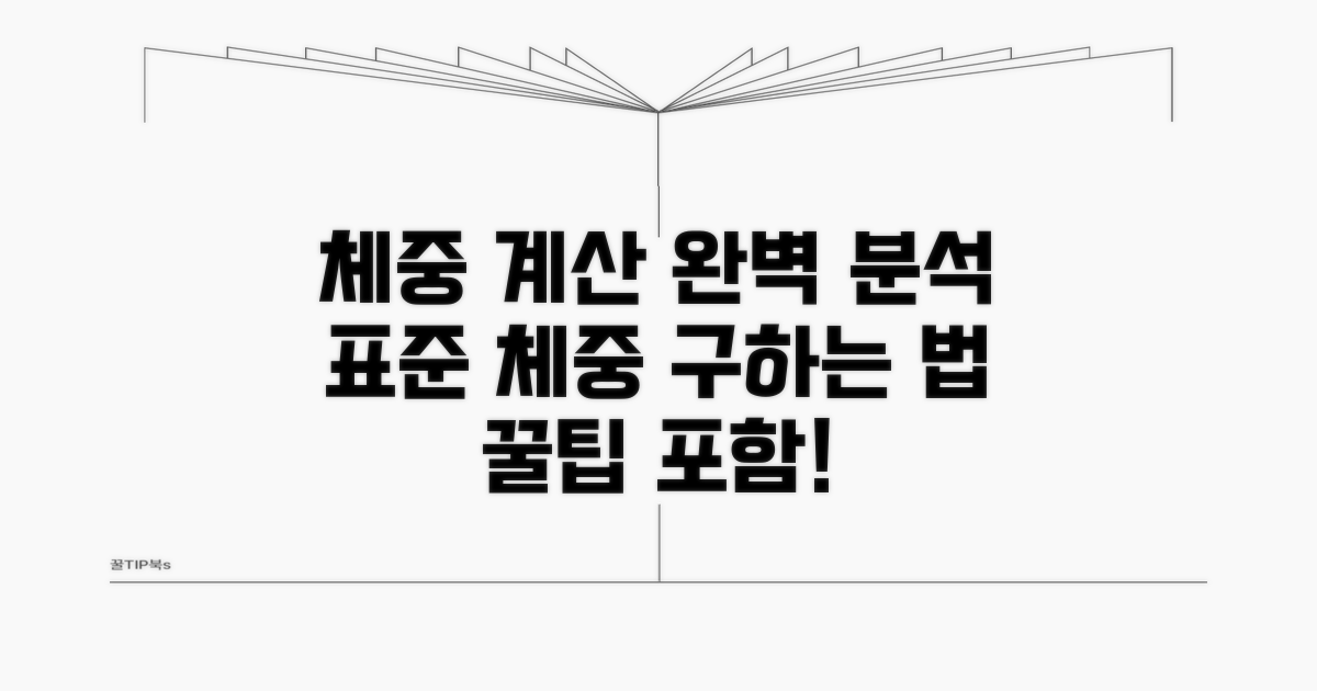 표준체중 계산, 공식 완벽 분석