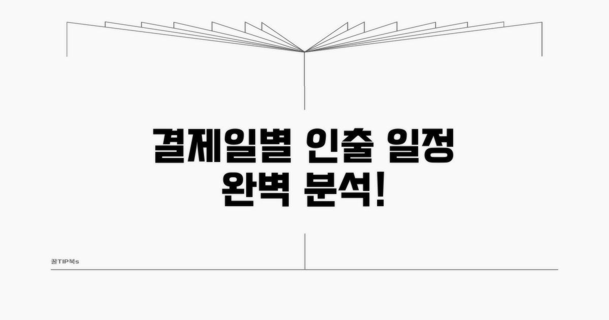 결제일별 인출 일정 완벽 분석