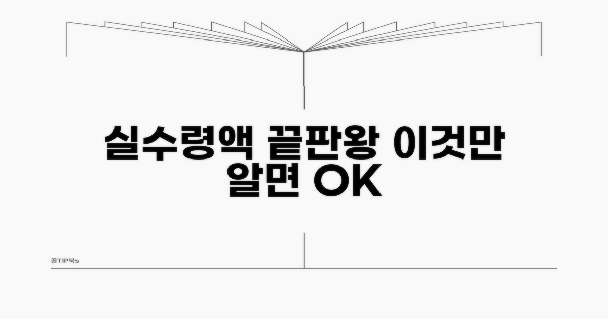 실수령액 파악, 이것만 알면 끝