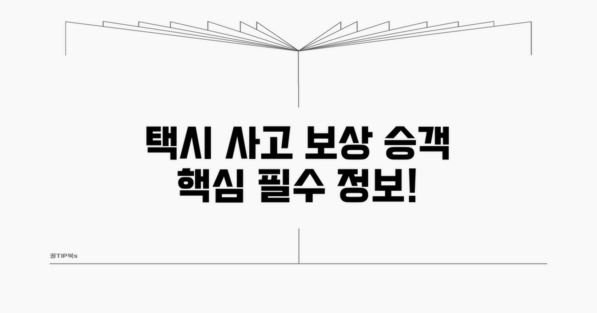택시 사고 시 승객 보상 핵심