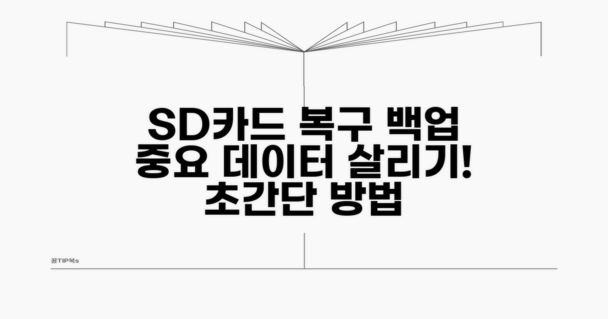 SD카드 데이터 복구 및 백업 방법
