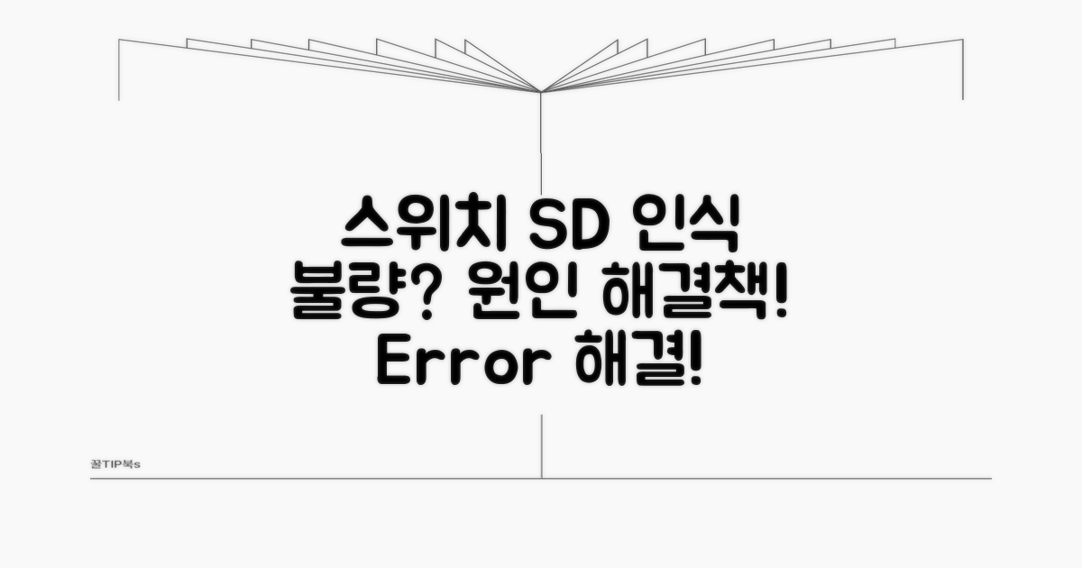 스위치 SD카드 인식 오류 원인과 해결