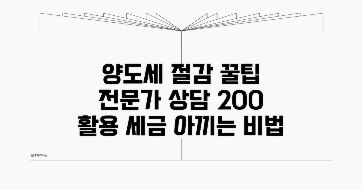양도세 절감, 전문가 상담 활용법