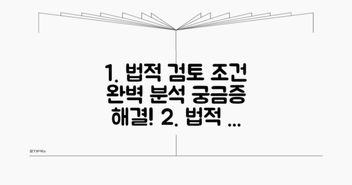 법적 검토와 조건 완벽 분석