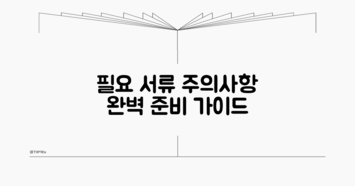 필요 서류 및 주의사항 안내
