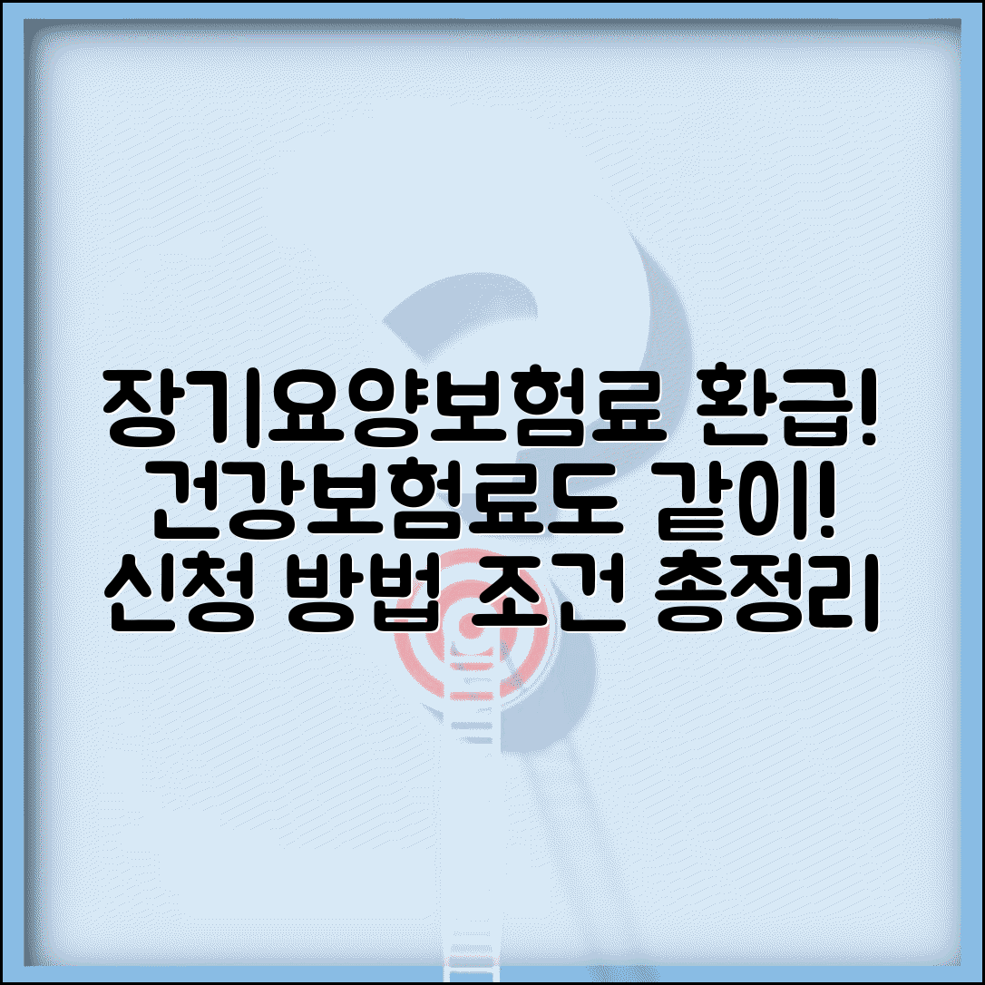 장기요양보험료 환급금 함께 신청 | 건강보험료 동시 신청 방법 및 조건 확인