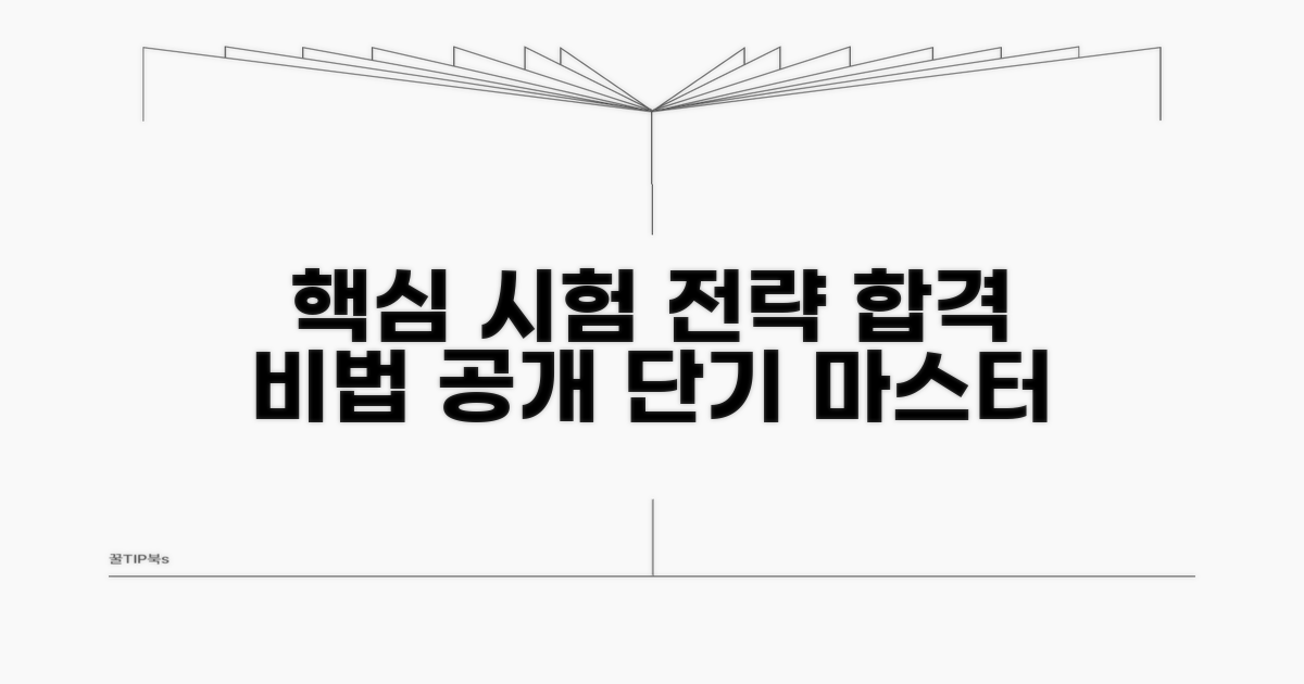 시험 준비 방법 및 합격 전략