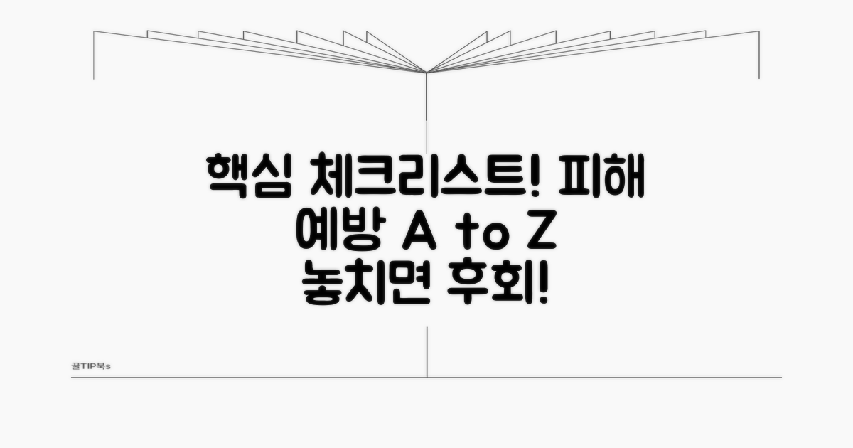 피해 예방을 위한 필수 체크리스트