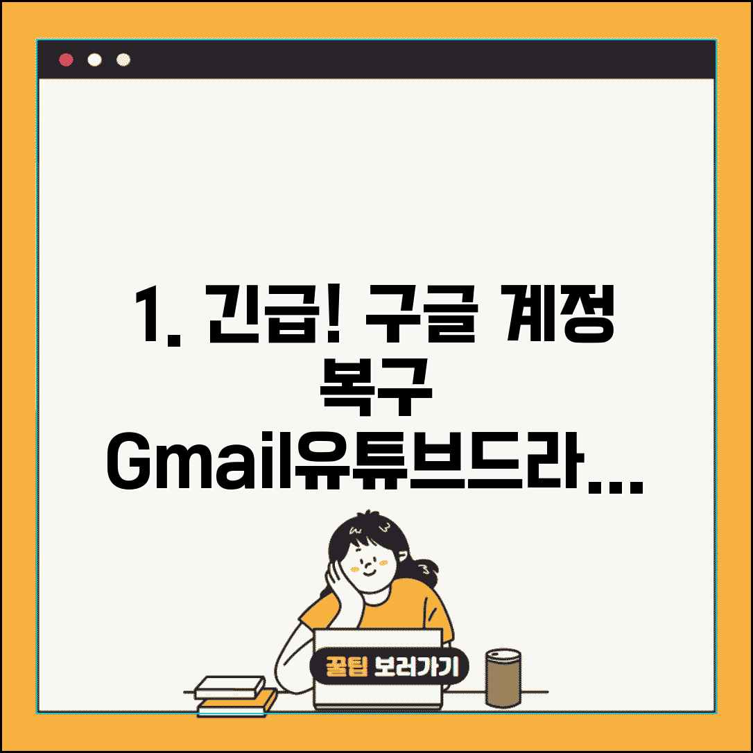 구글 계정 삭제 복구 긴급 대응 | Gmail 유튜브 드라이브 계정 되살리기 방법 총정리