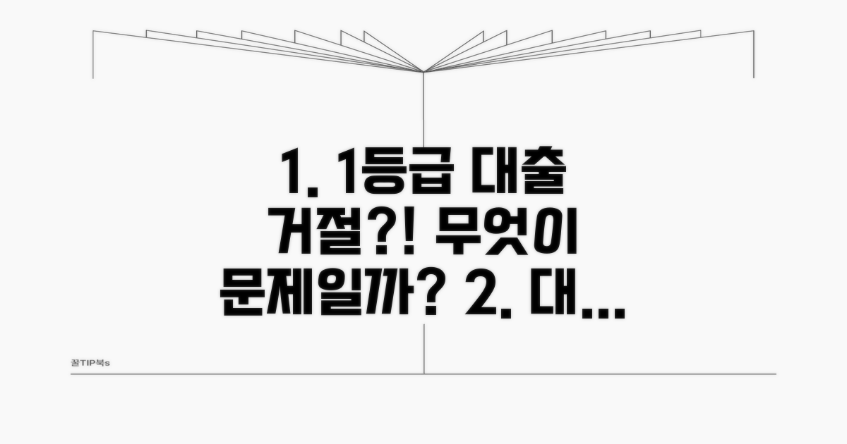 1등급 대출 거절, 대체 왜?