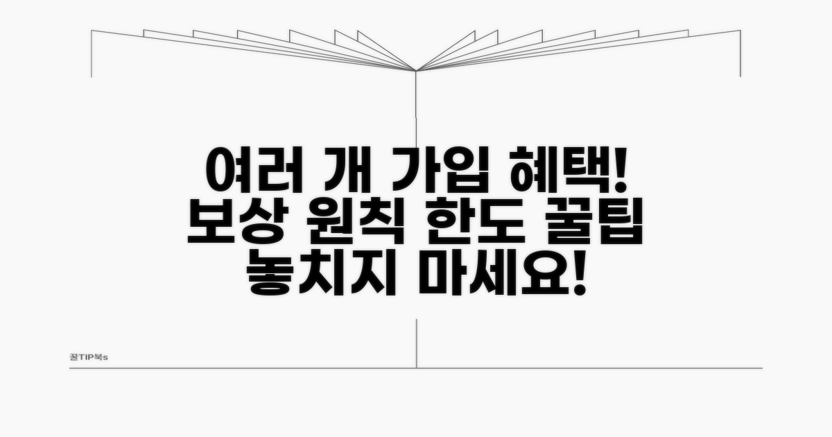 여러 개 가입 시 보상 원칙과 한도