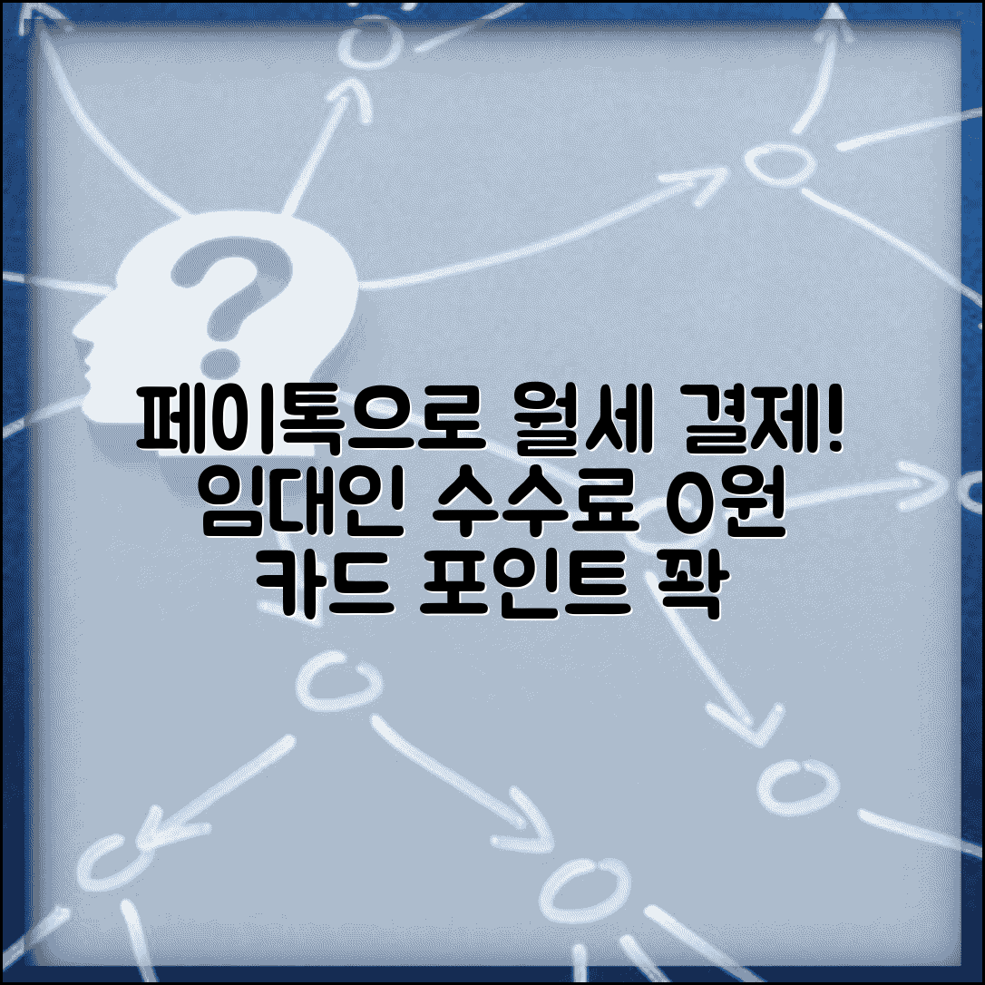 월세카드결제 페이톡 사용법 | 임대인 수수료 없는 월세납부와 카드포인트 적립 혜택 총정리