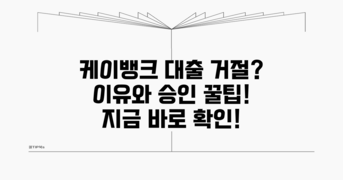 케이뱅크 대출 왜 거절될까?