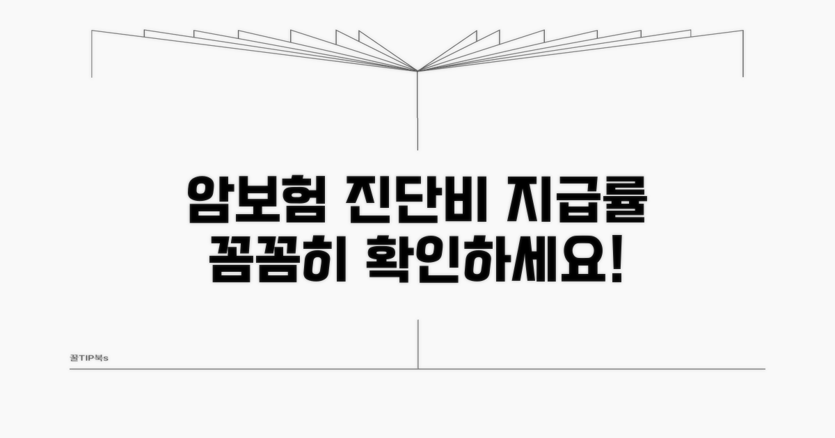 암보험, 진단비 지급률 꼼꼼히 따지기
