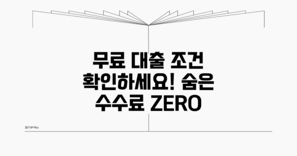 수수료 없는 대출 조건 파악