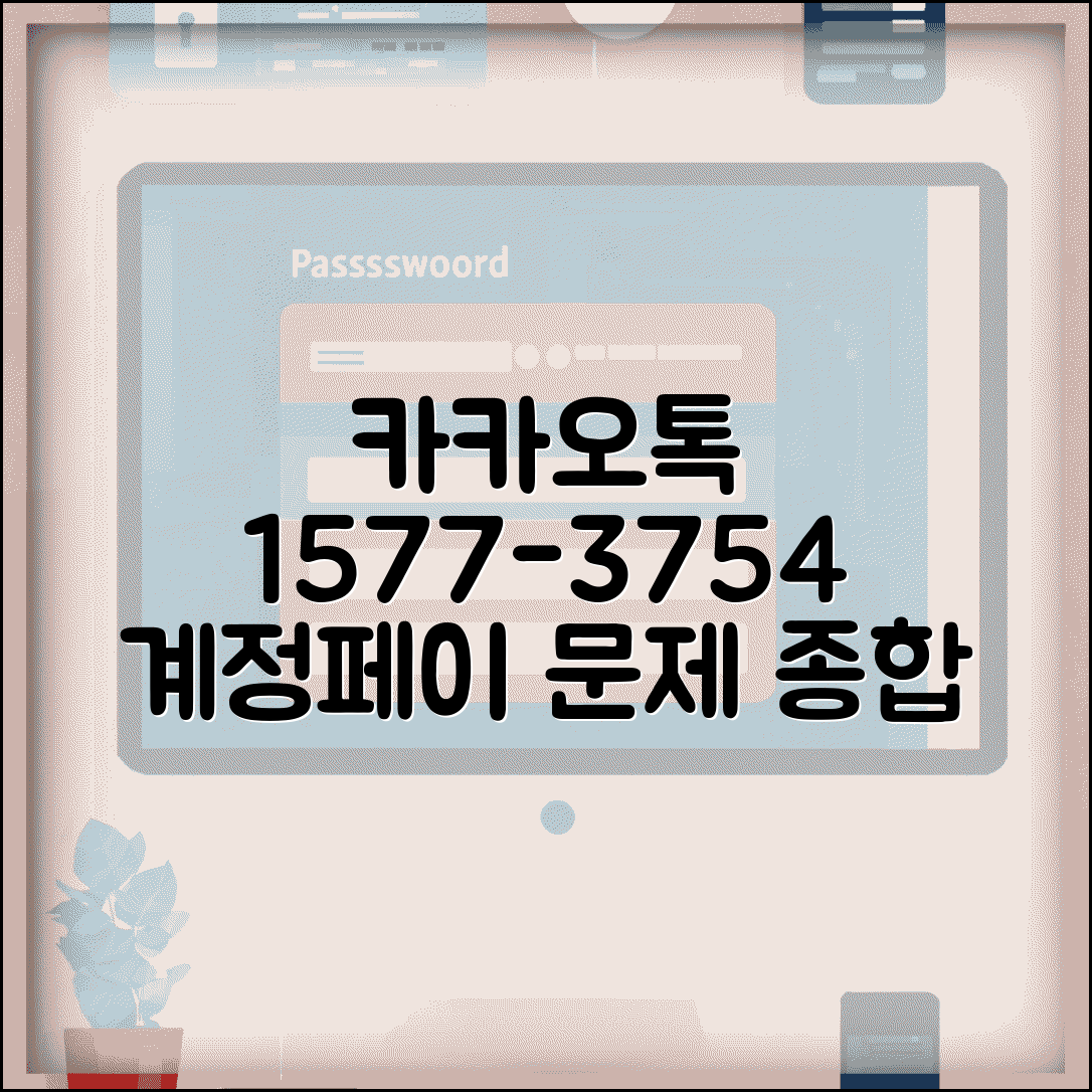 카카오톡 고객센터 1577-3754 | 계정 복구, 카카오페이 문제 해결 종합 상담 방법