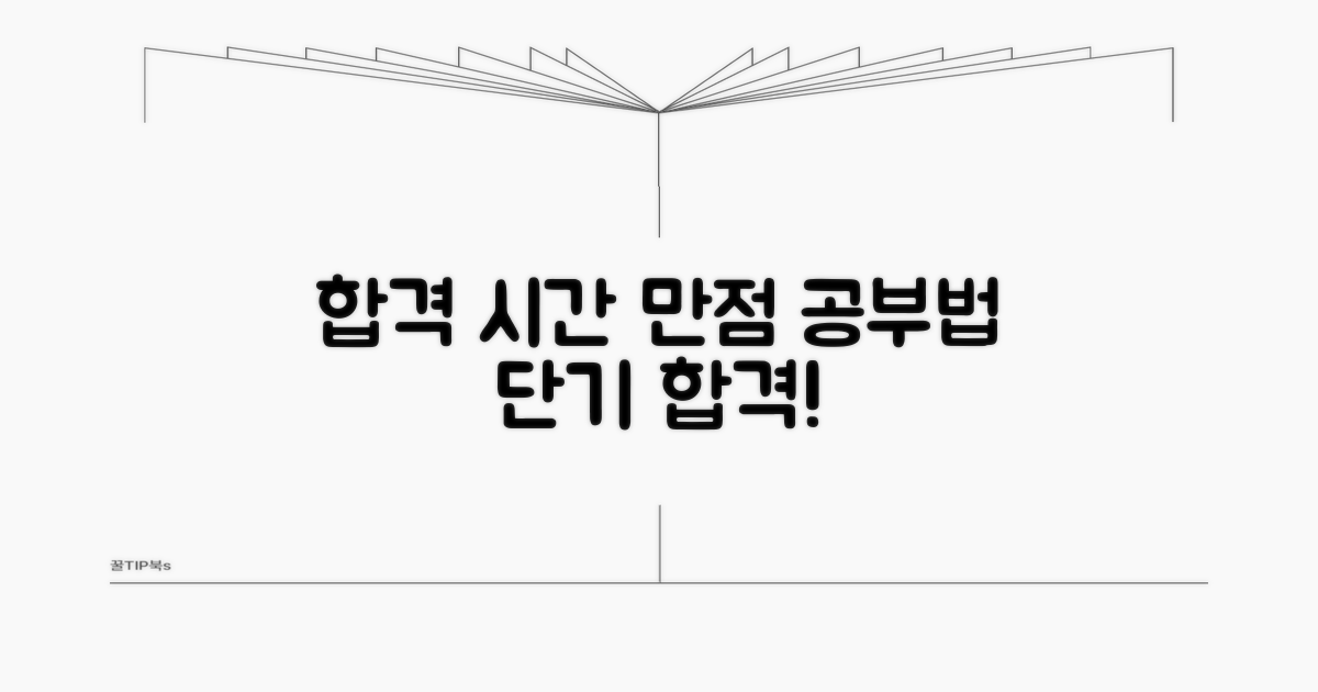 합격 위한 공부 시간 총정리