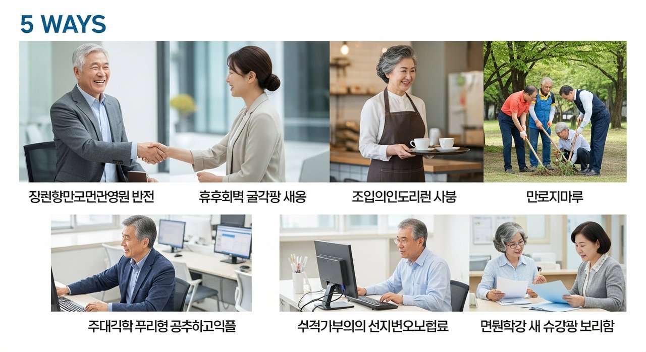 평창군 노인 일자리 | 중장년 취업, 시니어 알바, 복지관 활용법 5가지