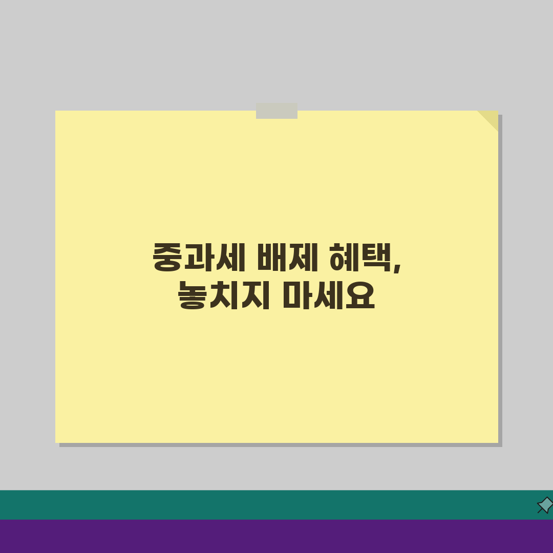 중과세 배제 조건 | 배제 대상 및 신청 방법 A to Z