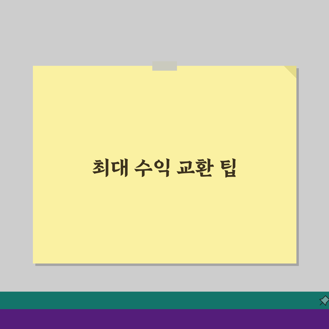 상품권 교환 최고 수익률 확보 팁 | 시기별 유리한 교환 전략 5가지